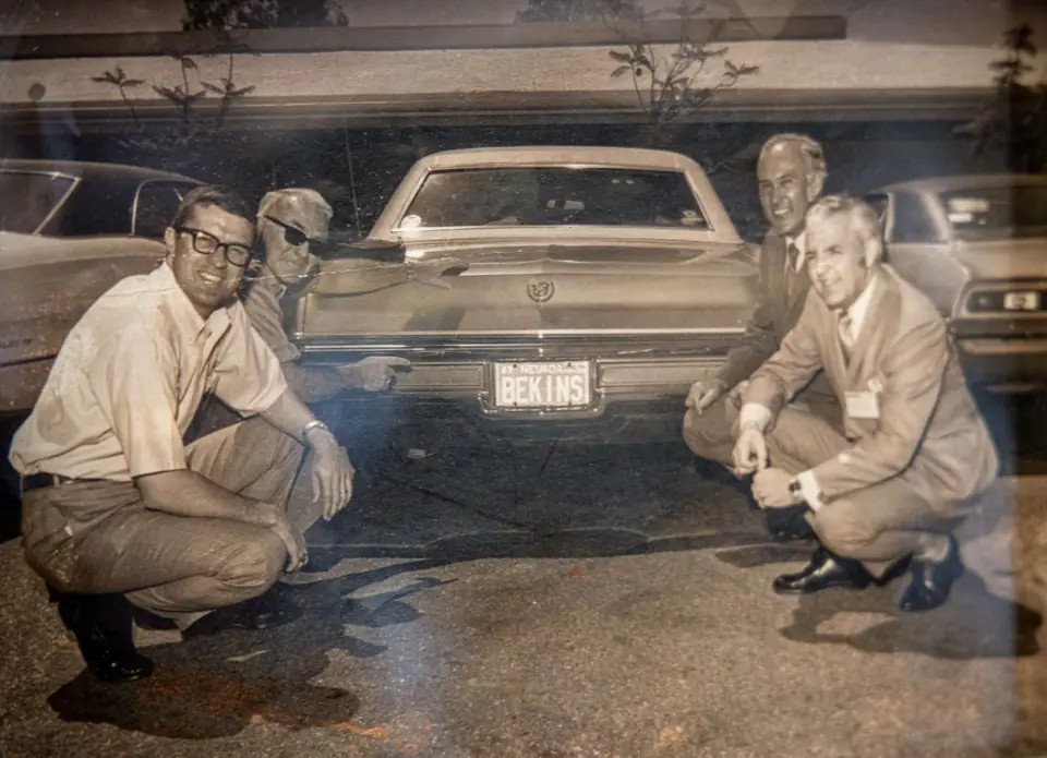 An old framed photo from the O'Brien's archive